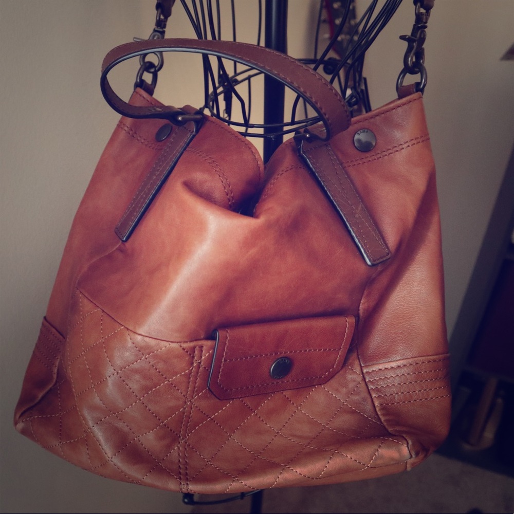 Frye Cognac Samantha Leather Handbag
